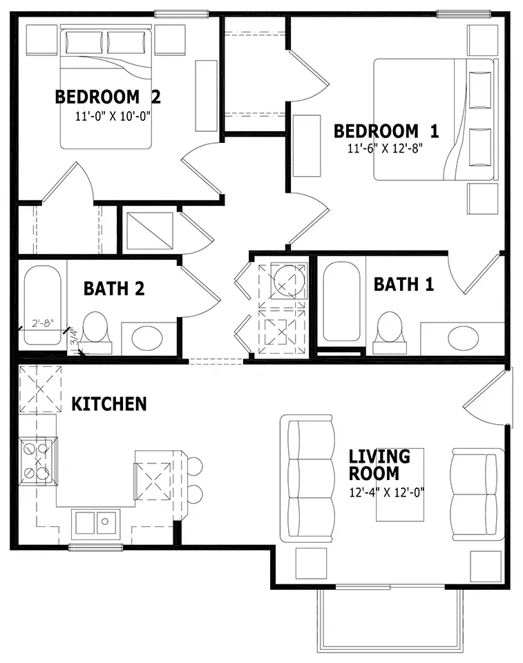 B2 floor plan
