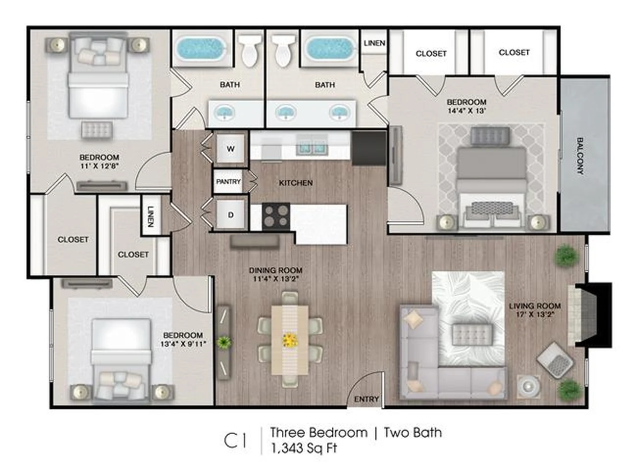C1 floor plan